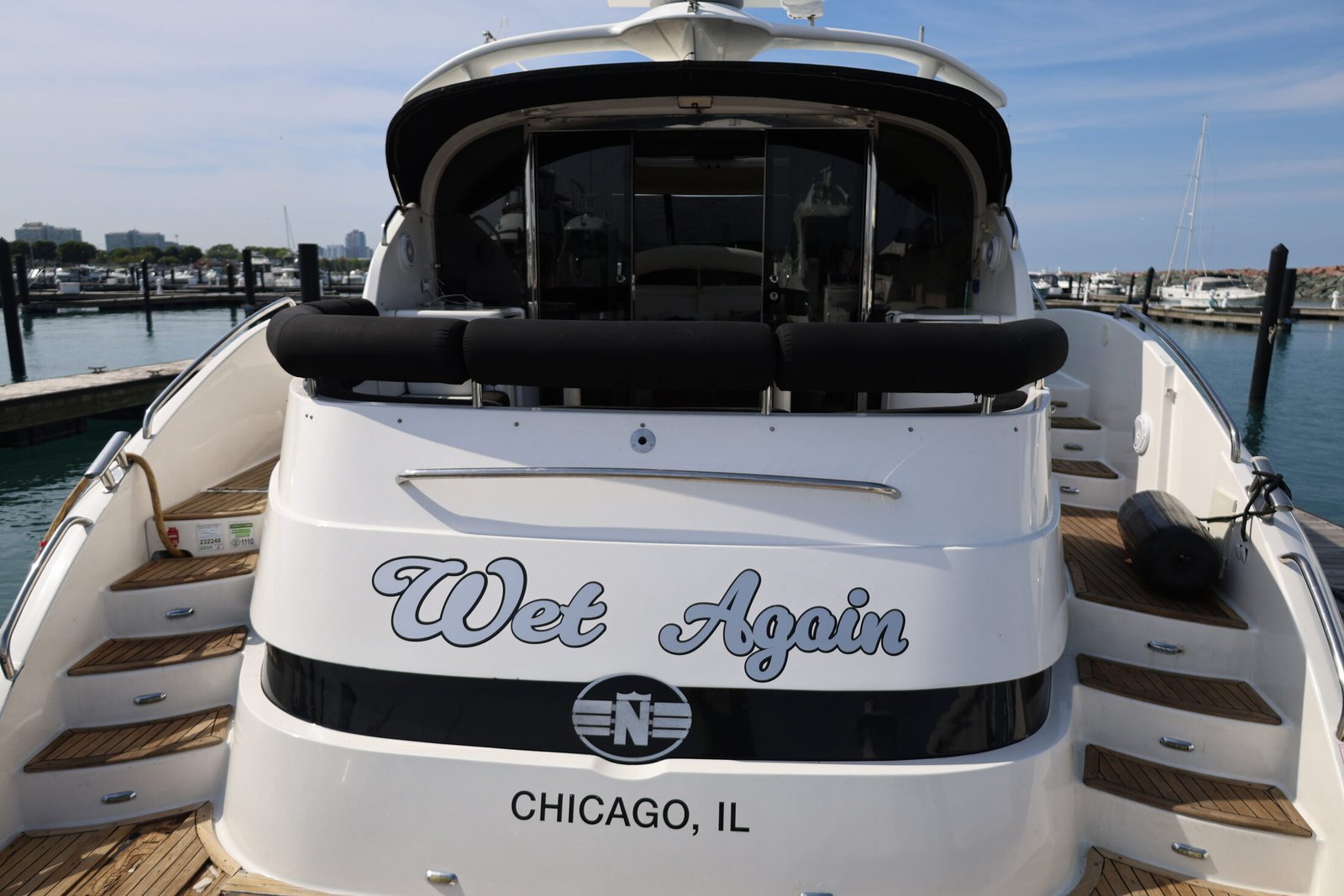 Wet Again transom, Chicago IL
